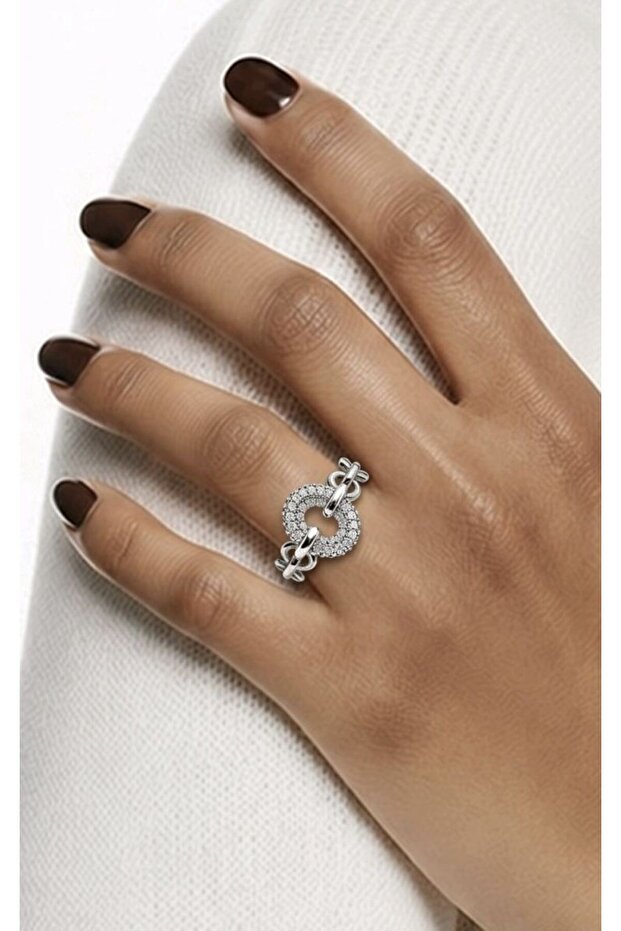 Figured Special Design Stone Adjustable Ring