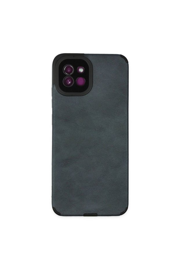 Samsung Galaxy A03 Case Loop Leather Silicone - Navy Blue