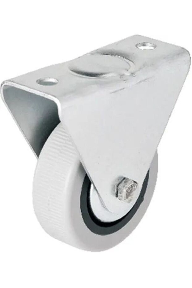 106 50 mm fixed lid grey pvc wheel