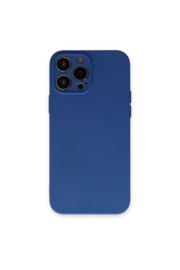 Apple iPhone 13 Pro Case Nano Velvet Silicone - Navy Blue