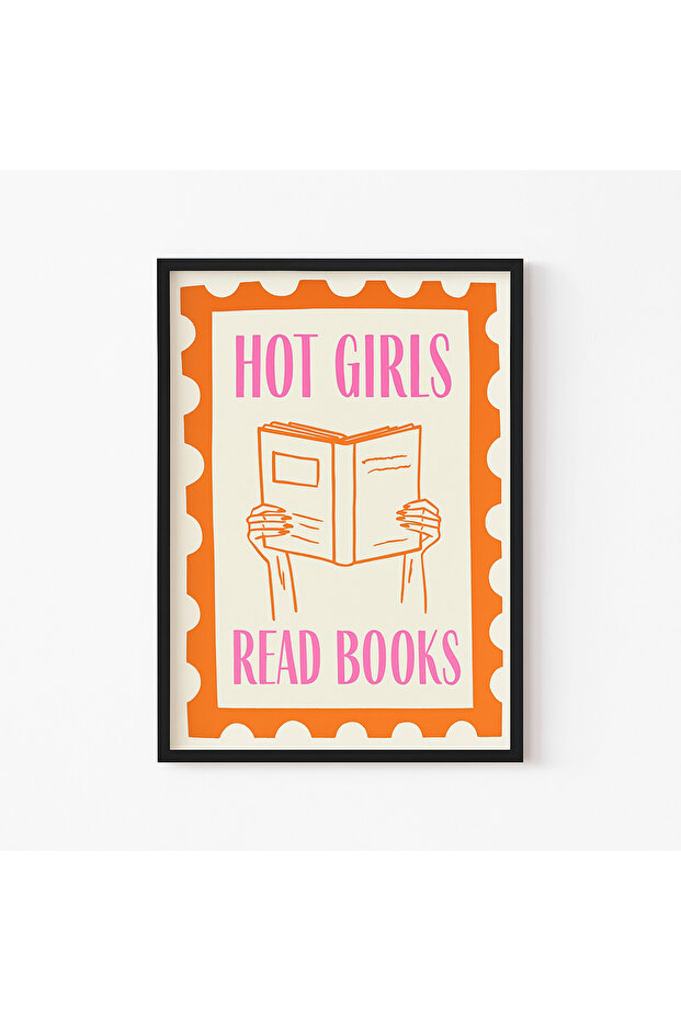 Laminated Framed Pvc Protected Uv Printing Hot Girls Read Books Wall Art - Modern & Stylish Wall Decor