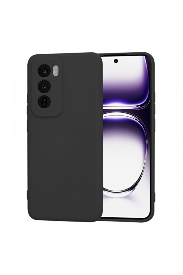Case for Oppo Reno12, Techsuit, SoftFlex, Black - 1