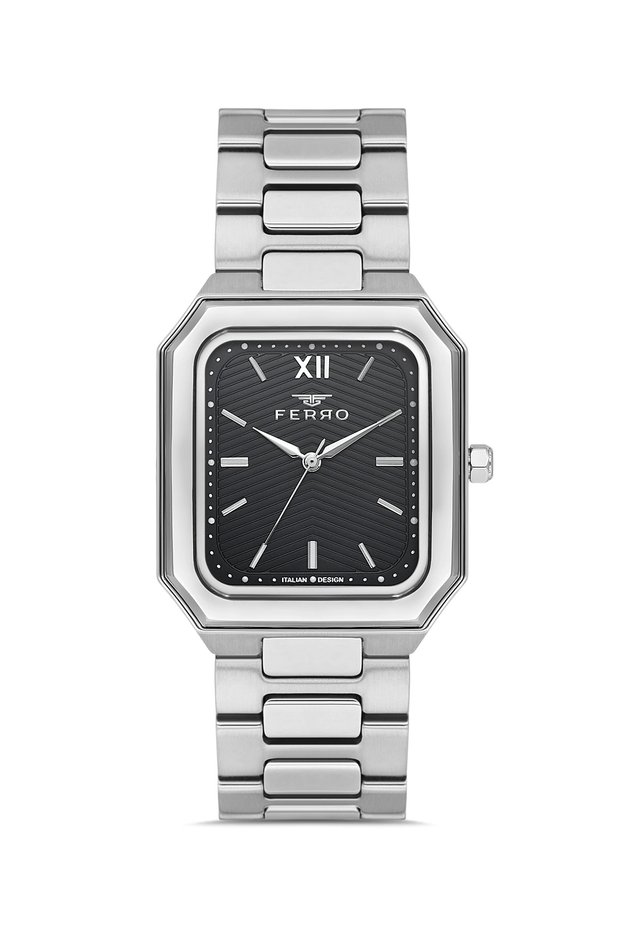 Silver Steel Cord Men's Wristwatch F11768A-A23Atm Waterproof with 2 Years Warranty Gift-Packed