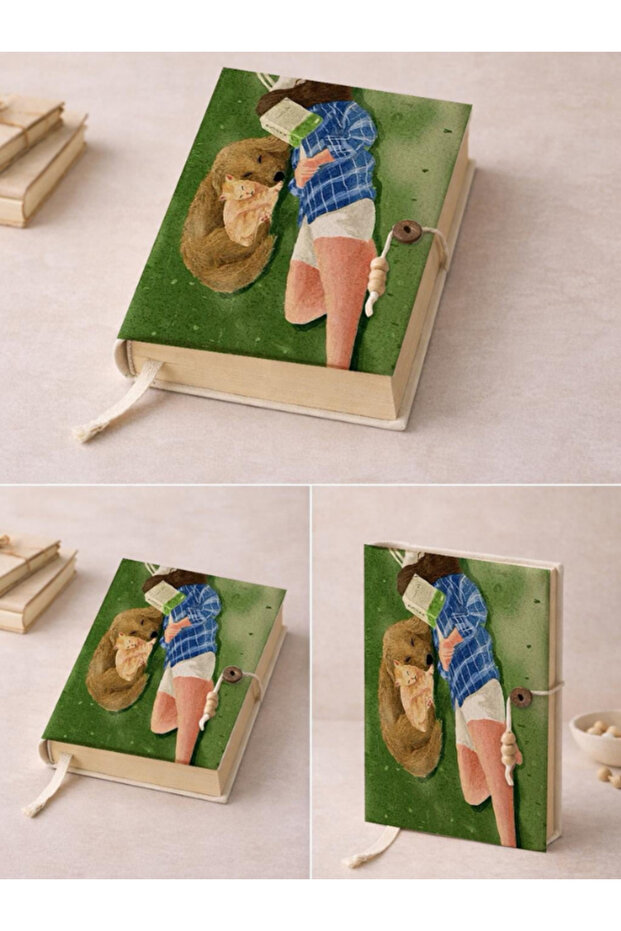 غلاف كتاب مصنوع يدويًا بتصميم خاص لحماية الكتب