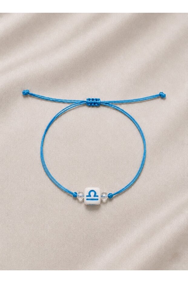 Libra Zodiac Sign Minimal Adjustable Handmade Bracelet