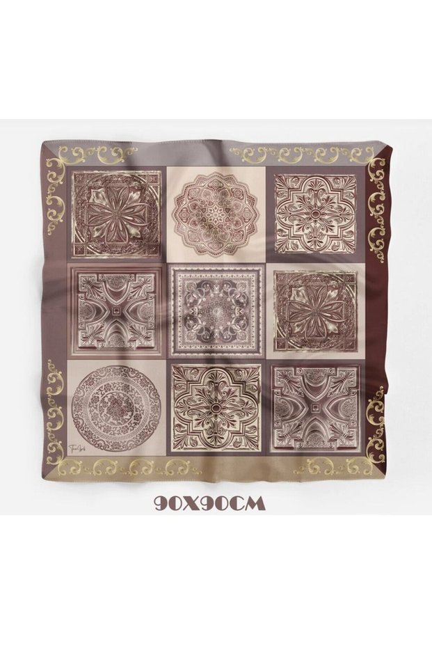90X90 Chinese Scarf/Foular