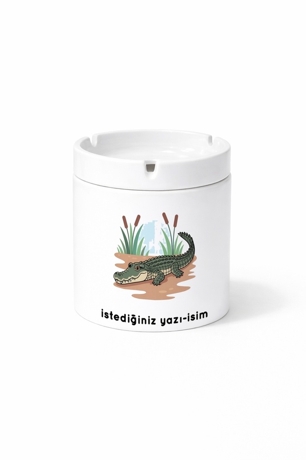 Animal Crocodile Alligator Double Sided Printed Ash Tray Ashtray Gift