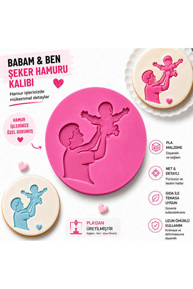 قالب عجينة السكر والكوكيز من Dad and Me – قالب طباعة عجينة السكر من Dad and Me