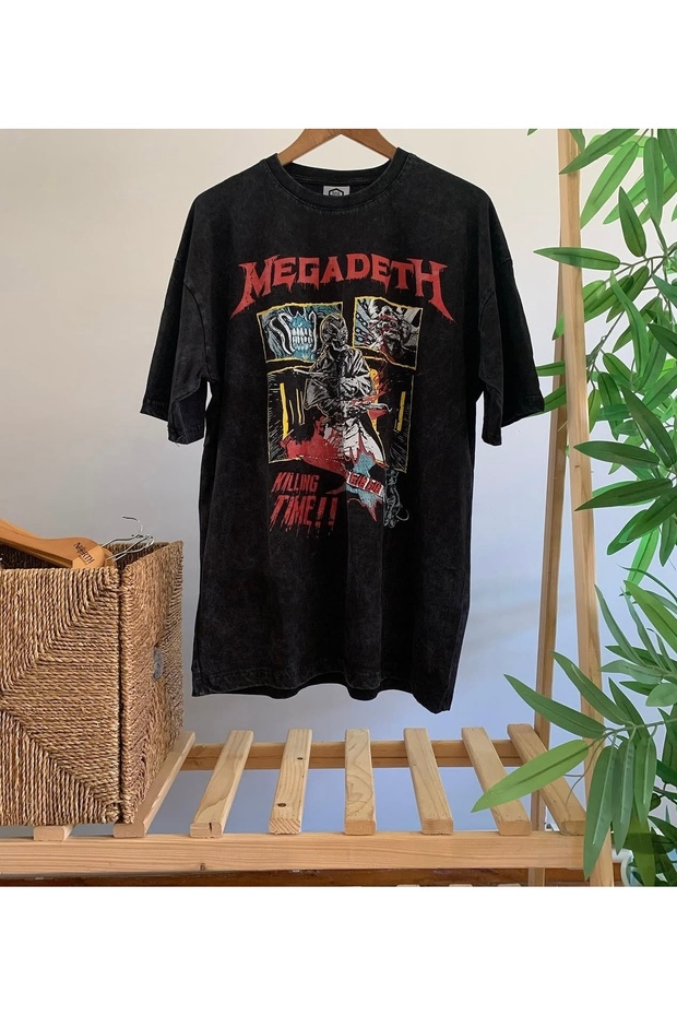 Megadeth Baskılı Oversize Tshirt