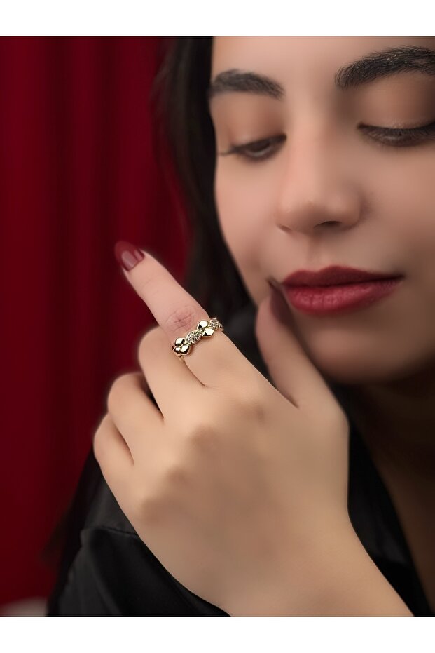 Vintage Luna Knitted Zircon Stone Ring 418