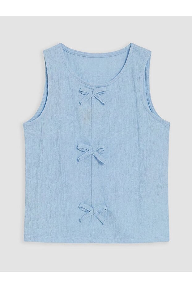 Lcw Kids Crew Neck Bowknot Girls' Undershirt