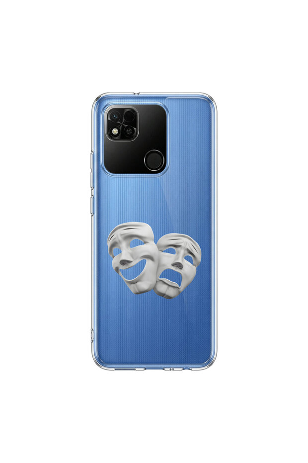 حافظة شفافة متوافقة مع Redmi 10A بتصميم Esthetic Face 6