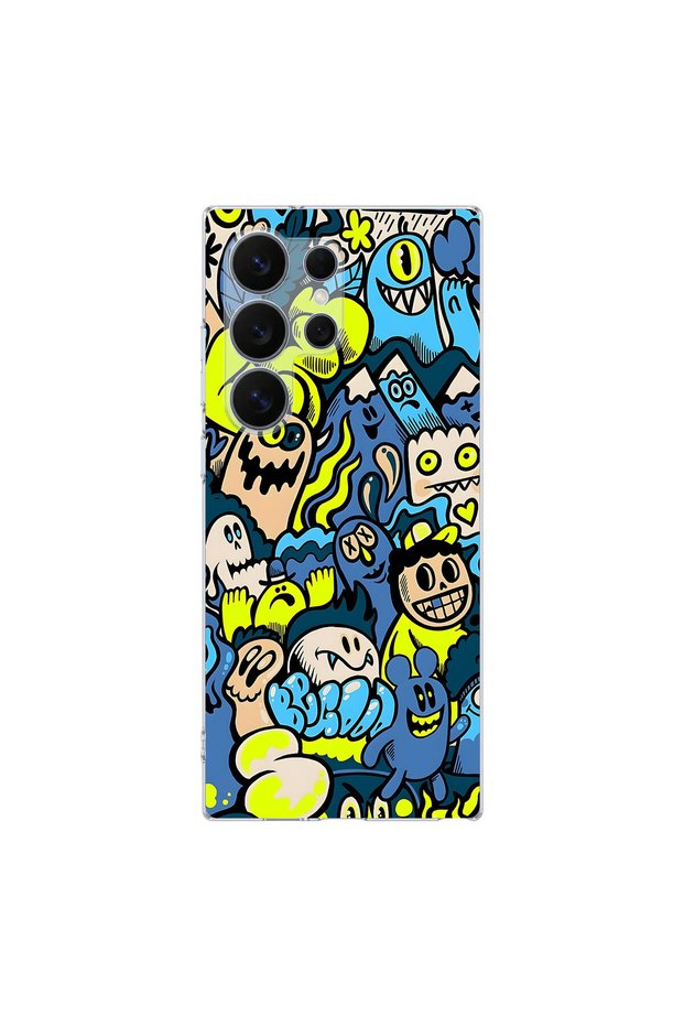 Samsung Galaxy S26 Ultra Compatible Graffiti 11 Design Transparent Case