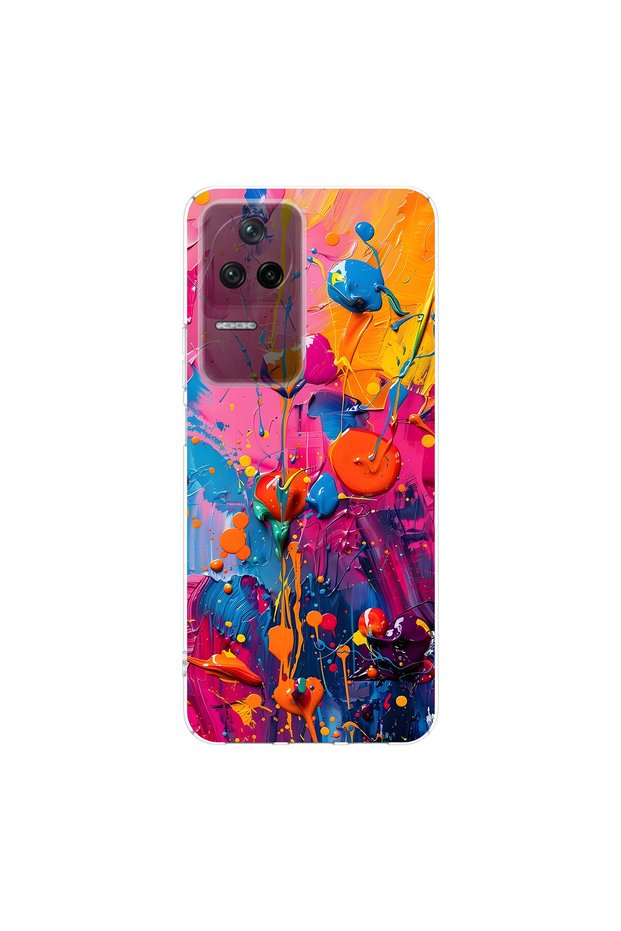 Poco F4 Compatible Graffiti 3 Design Transparent Case