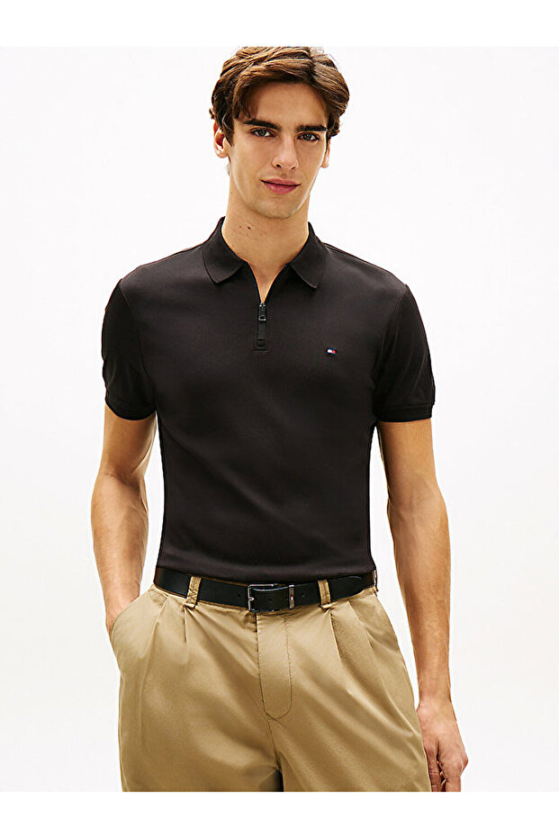 Men's Interlock Zip Regular Polo T-Shirt