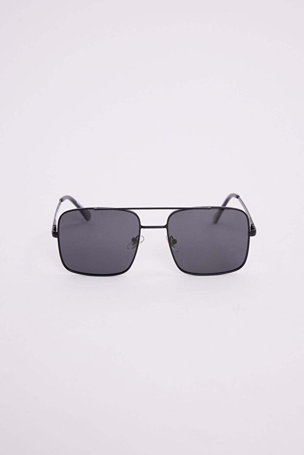Unisex Square Black Framed Uv 400 Protection Sunglasses