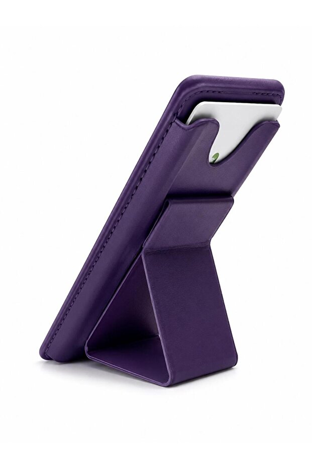 Premium Magnetic Phone Card Holder Wallet with Adjustable Stand – Slim Mobile Wallet Accessory
