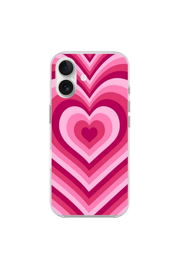 حافظة شفافة متوافقة مع iPhone 17 بتصميم Heart 1