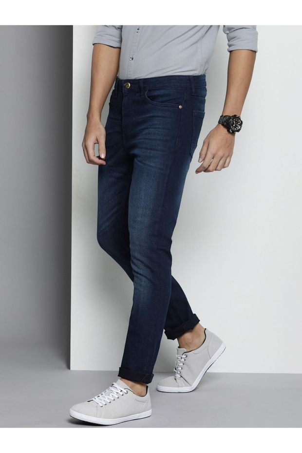 Men Slim Fit Solid Jeans