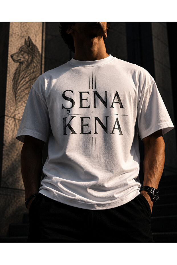 Şena Kena Replica Printed White Polyester T-Shirt – Sublimation Printed Unisex T-Shirt