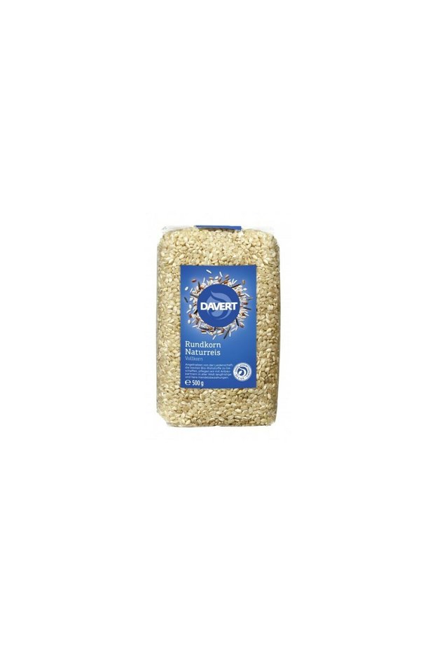 Orez ecologic integral cu bob rotund 500g
