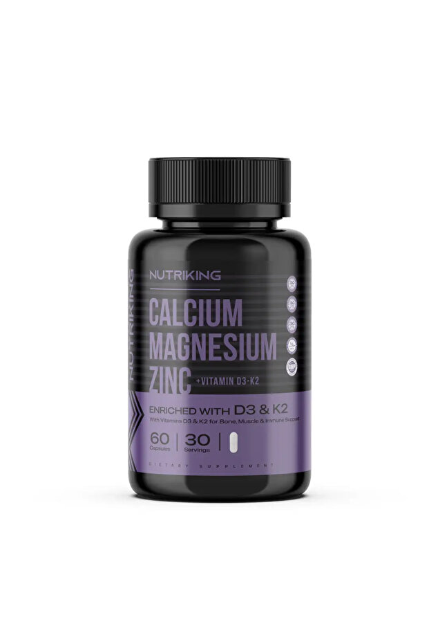 Calcium Magnesium Zinc 60 Capsules 30 Servings