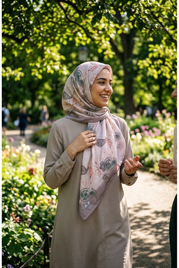 Digital Soft Scarf 70363-01 Powder