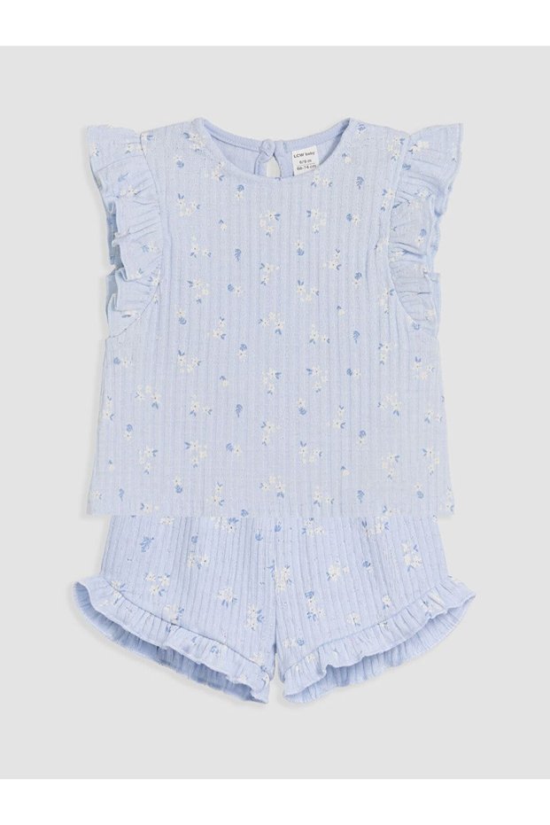 Lcw Baby Floral Baby Girl Shorts Set