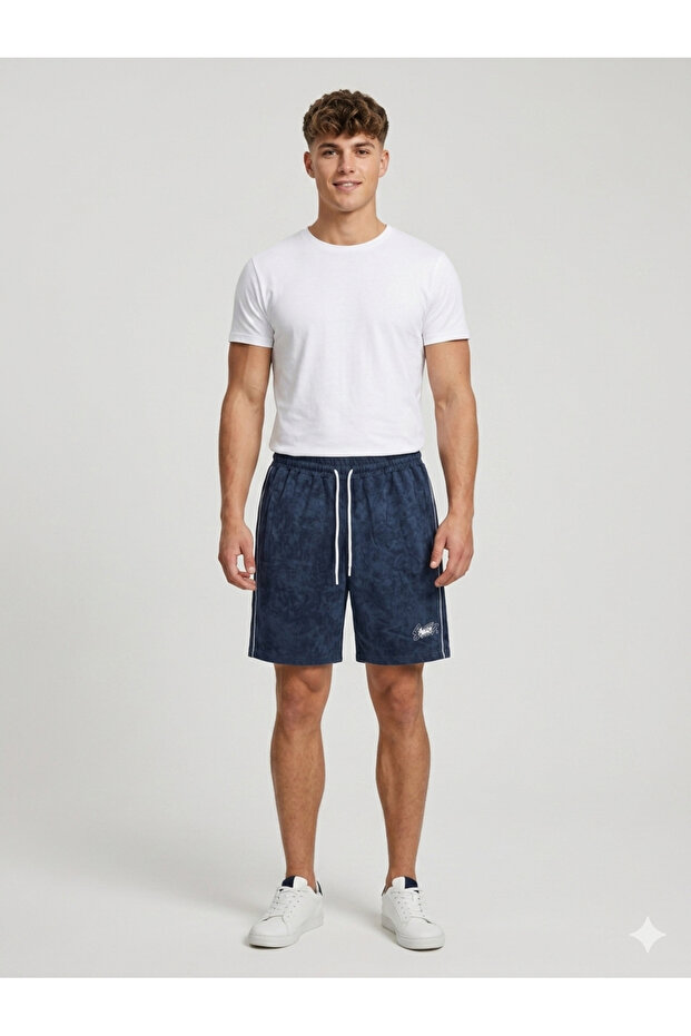Swtd Striped Oversized Shorts