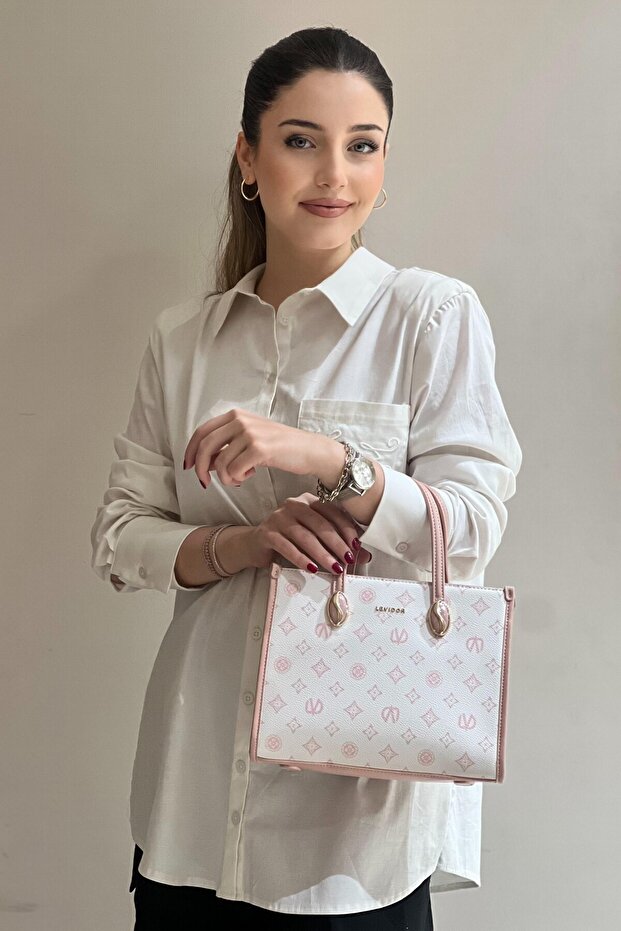 Lvd Printed Handheld Crossbody Bag