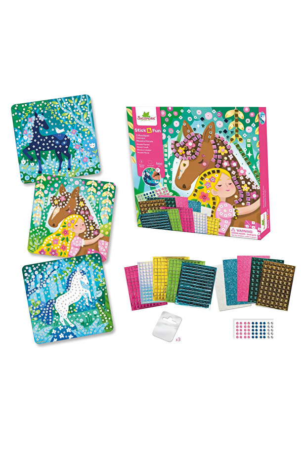 Set mozaic creativ, Cai, 1000 piese - 4