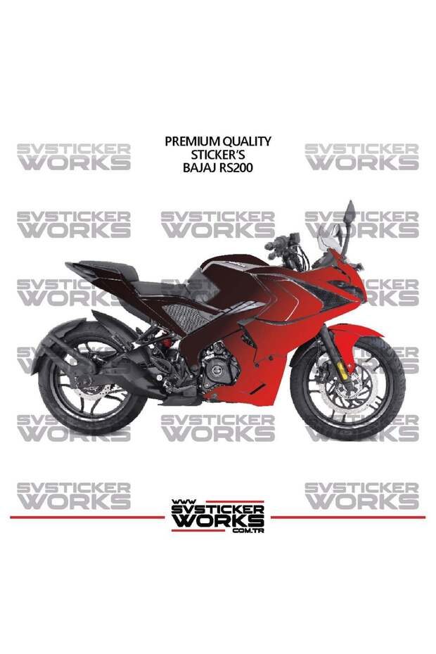 ملصق تزييني لـ Bajaj RS200، طقم جاهز لتزيين المحرك بلونين، جودة عالية