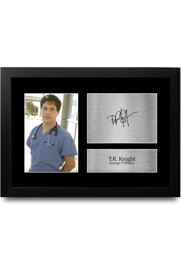 FR A4 T. R. Knight Grey's Anatomy George O'Malley Gifts Printed Signed Autograph Picture for TV Show Fans - A4 Framed