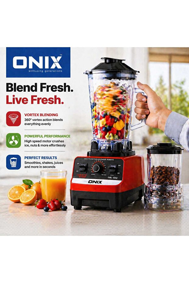 Multifunction Blender With Grinder Jar High Speed Juicer Mixer