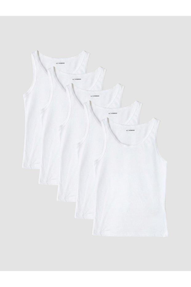 U Roba Collar Girl's Underwear Undershirt 5-Pack for Style Seekers from Uzg Store