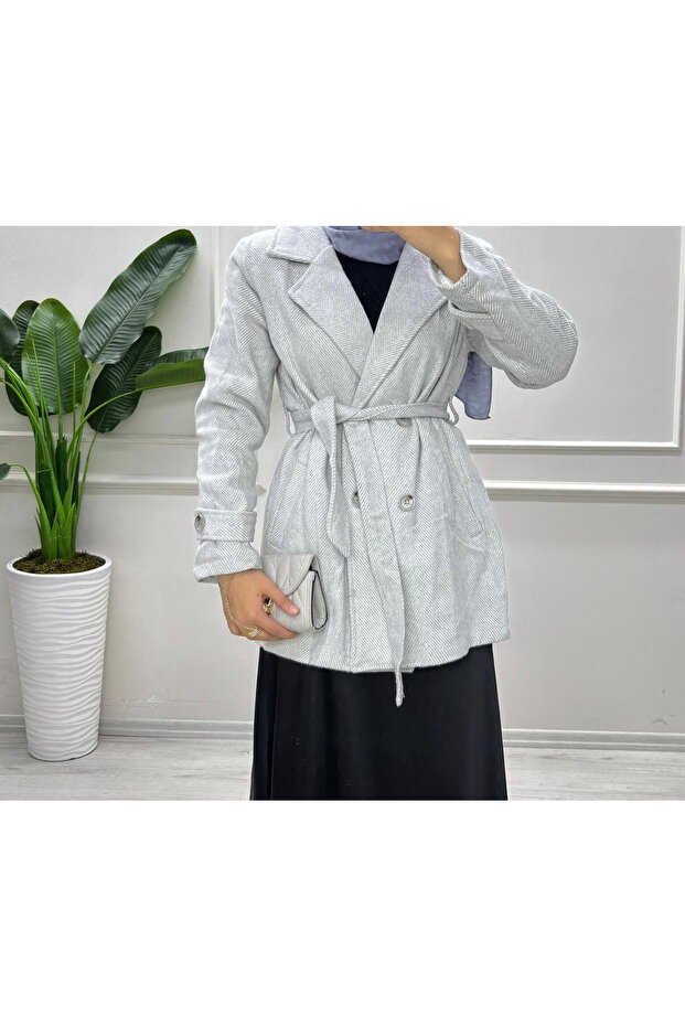Suede Detailing Coat (Lined) - 3