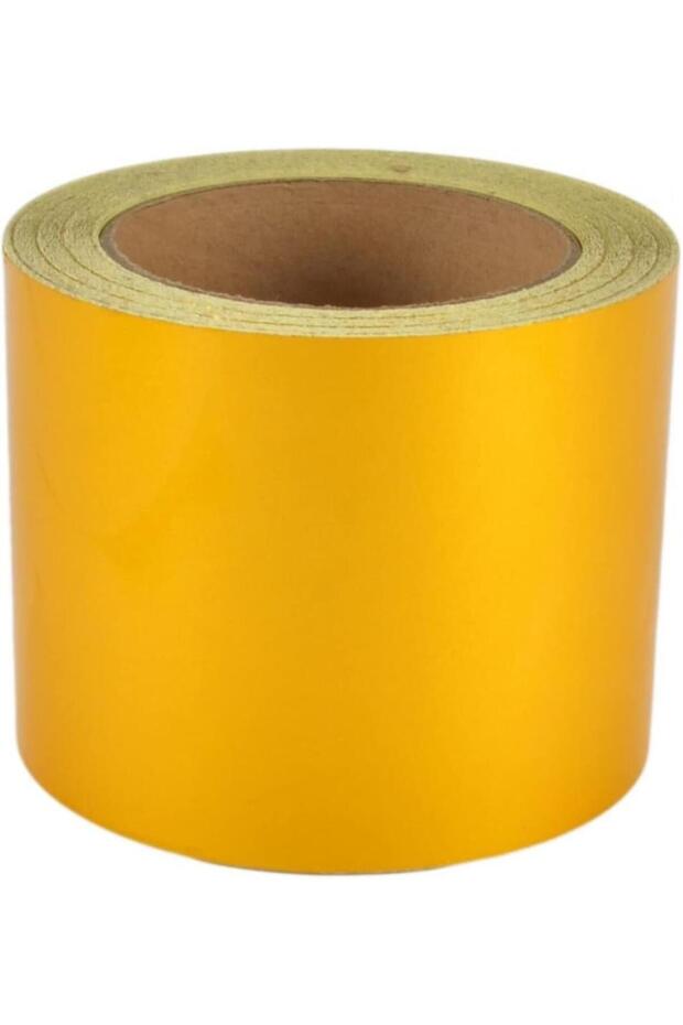 Yellow adhesive safety tape 9.2 cm x 4 meters