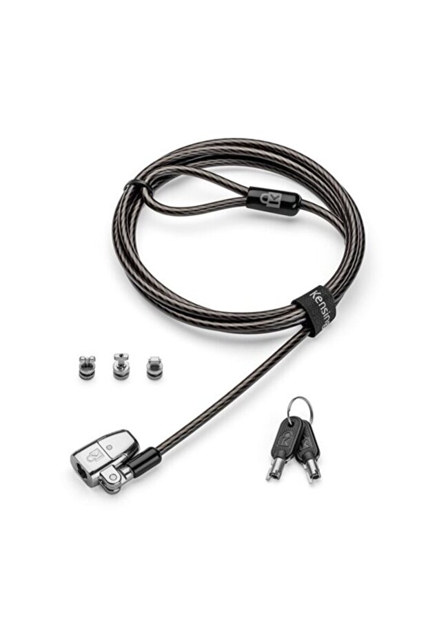 Clicksafe 2.0 3-in-1 Laptop Lock with Key (T-Bar, Nano, and Wedge), K68102Eu
