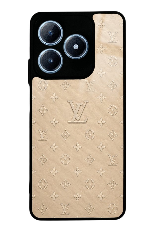 Realme C63 Beige Gold Lv Design Glossy Phone Case
