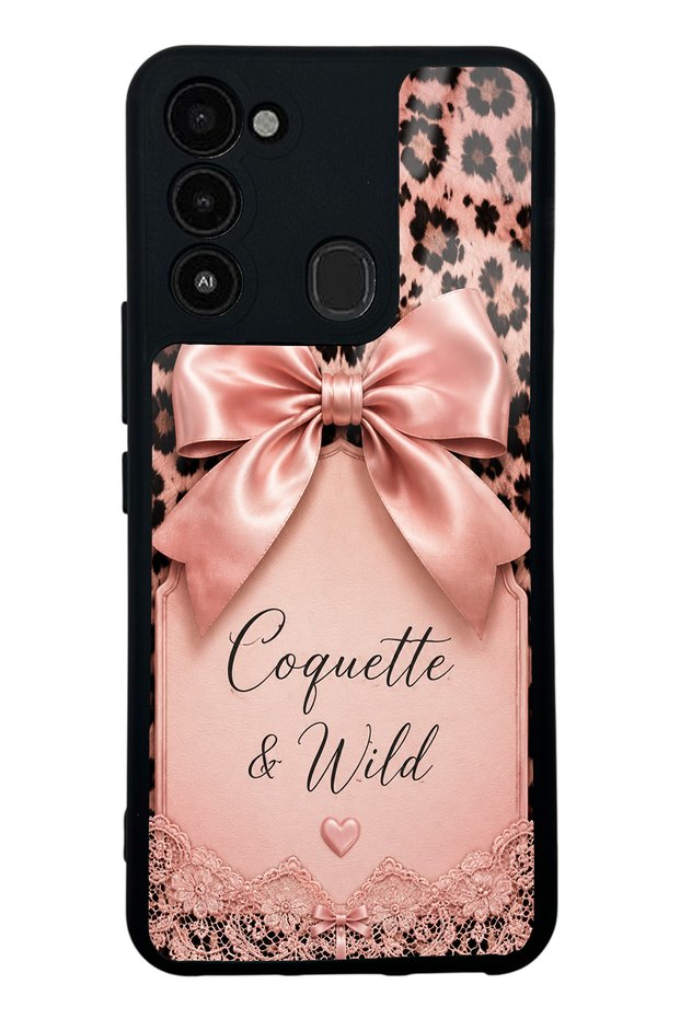 Tecno Spark 8C Coquette Wild Bow Design Glossy Phone Case