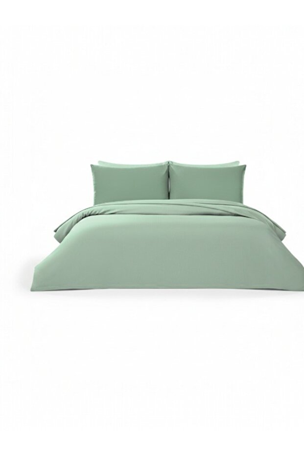 Bambu Çağla Single Pique Set with Fitted Sheets