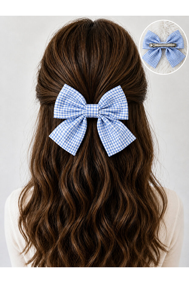 Handmade Automatic Bow Clasp - Suitable for Adults and Children. Flowers - Polka Dots - Gingham Checks - Bows - Butterflies - Leopard Prints and Solid Plain Colors
