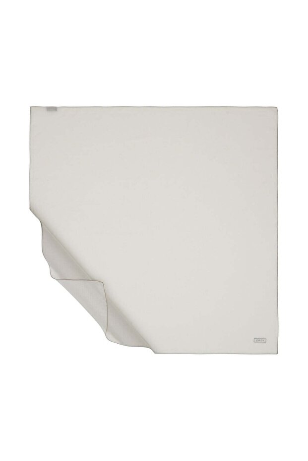Plain Cotton Scarf 01241-Ecru