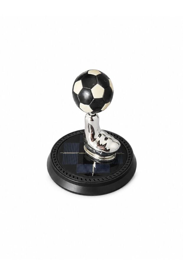 Solar Energy Powered Bjk Football Fan Colorful Car Air Freshener