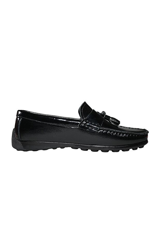 Men's Patent Leather Tasseled Classic Loufahes Black