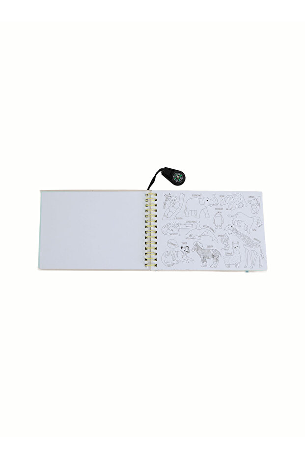 Children's Activity Book with World Map Pattern - 5