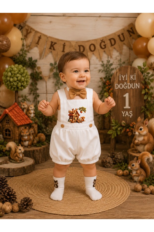 Sincap Concept Overalls Men's Birthday Suit