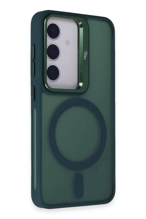 Joko Samsung Galaxy S24 Compatible Flet Lens Magsafe Cover - Dark Green
