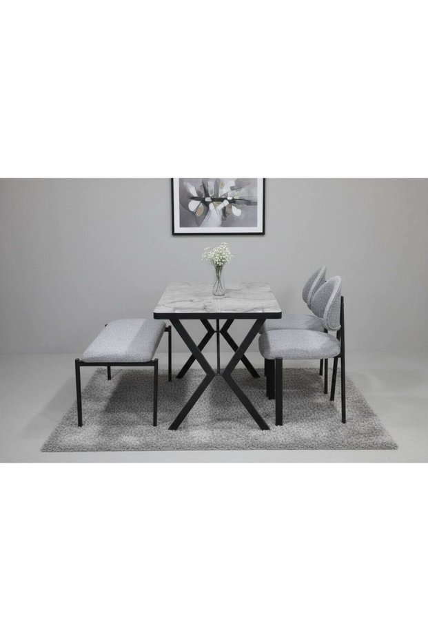 ADES BENCH 2 SANDALYE MUTFAK SETİ