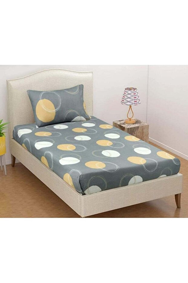 Assorted Design And Colour 2Pc Flat Single Size Bedsheet Set Includes 1 Pc Bedsheet 160X230Cm